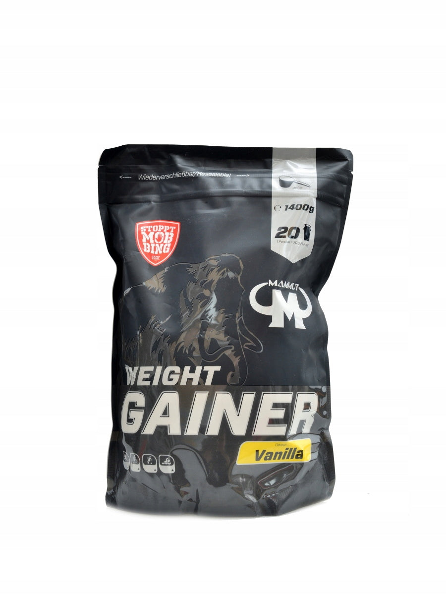 Crash weight gainer Mammut nutrition 1400 g vanilka