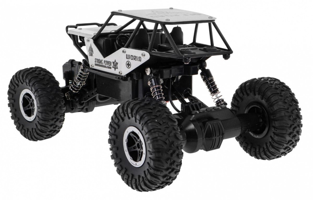 Crawler Monster for Kids 6+ Remote Controlled Silver Model 1:18 Extremes Brand Ramiz