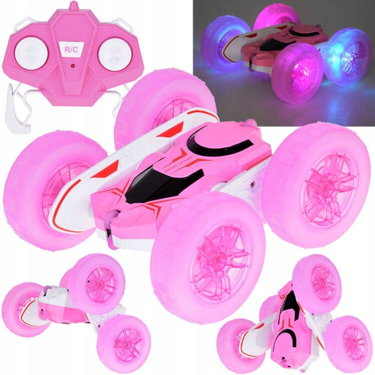 Crazy Car 360 Degree Double Sided STUNT CAR Rotation Glowing Wheels