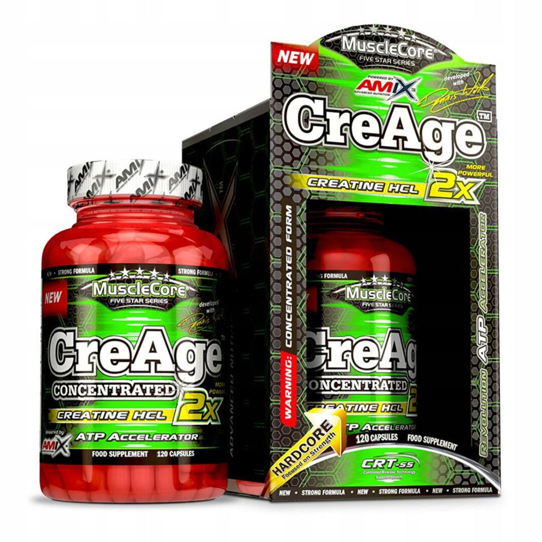 CreAge Creatin HCl - 120 kapslí - kvalitní forma kreatinu