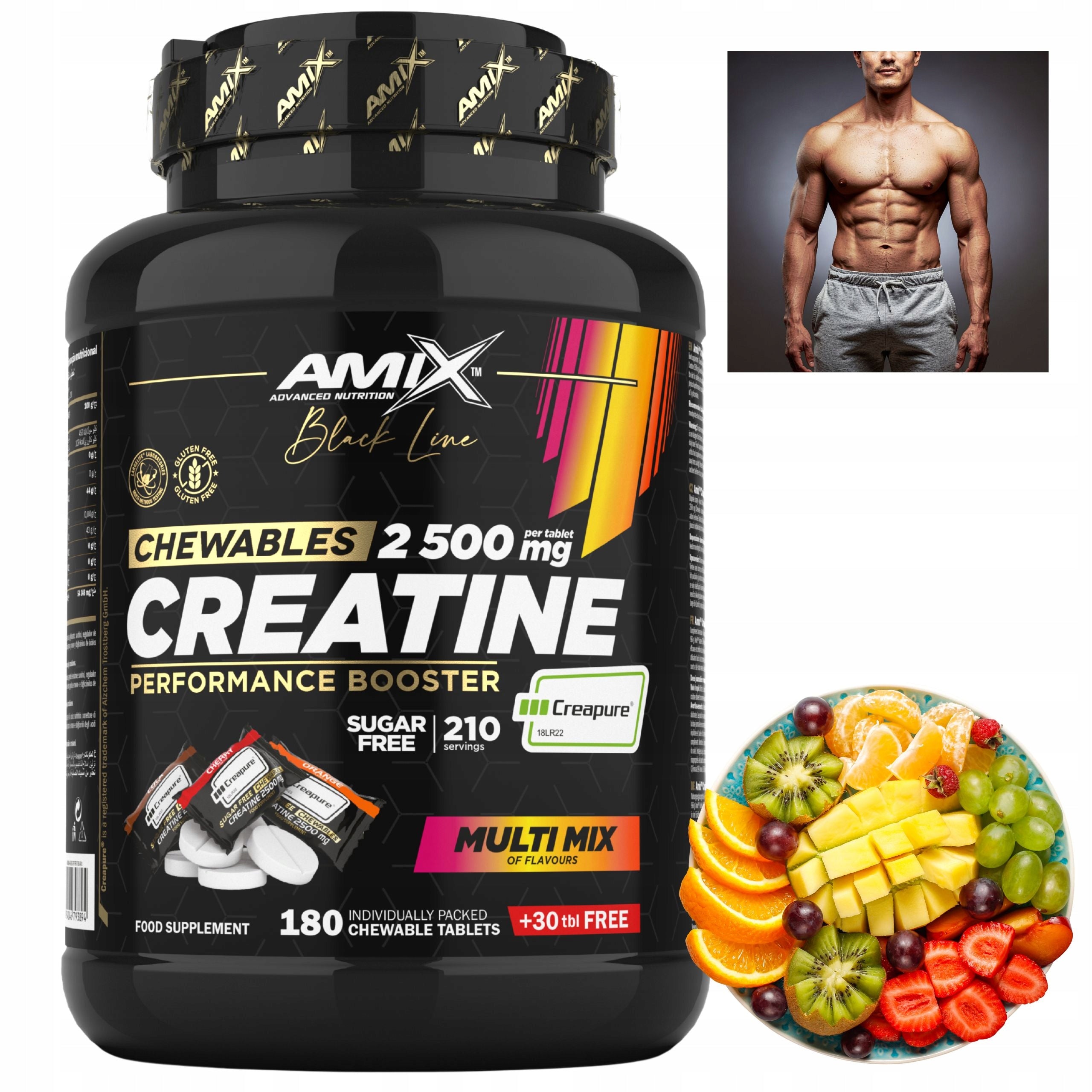 Creapure Creatine Monohydrate for Women Creatine Suction Tablets 210pcs
