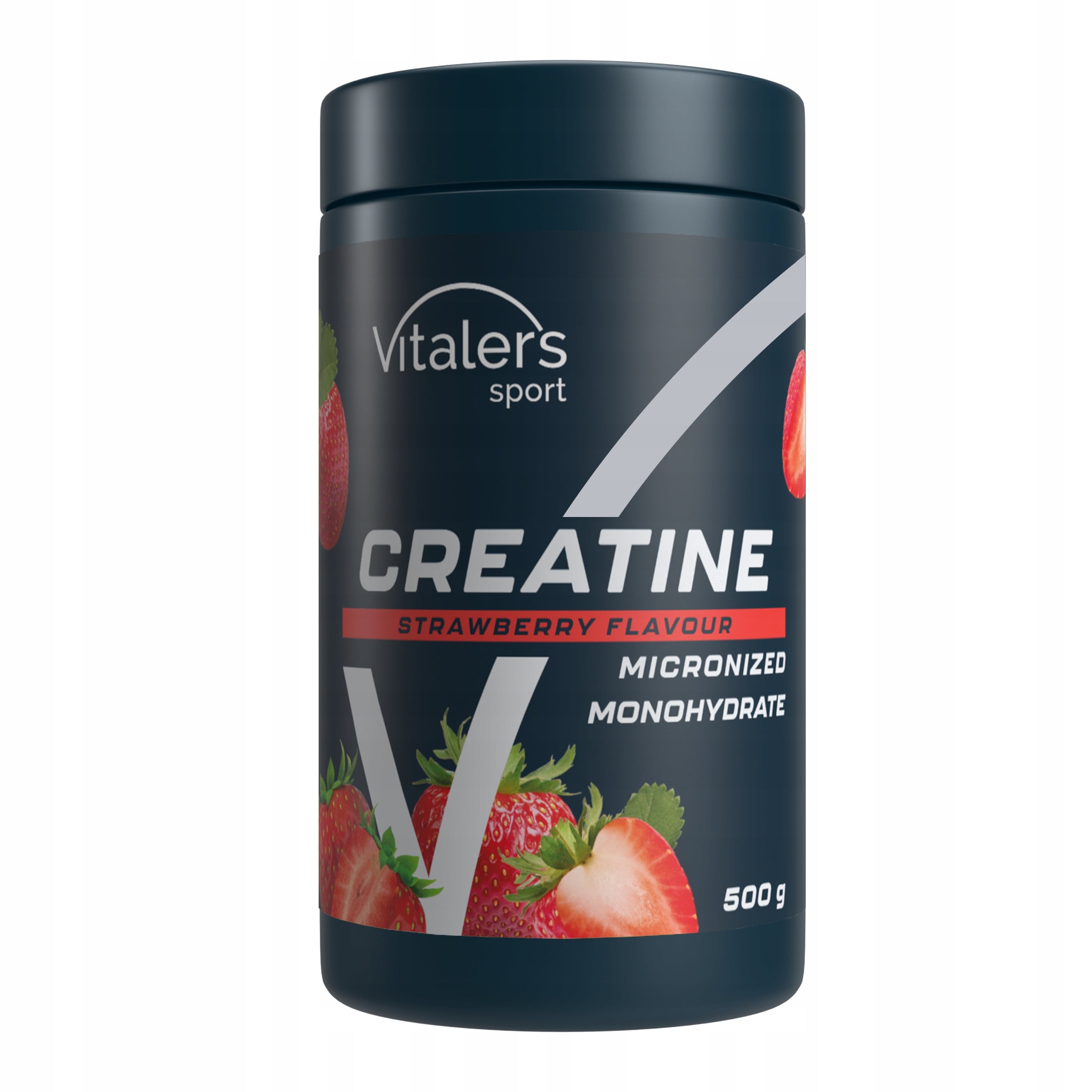 Creatine 500g Creatine Monohydrate STRAWBERRY Creatine Vegan 100 SERVINGS Packaging status original