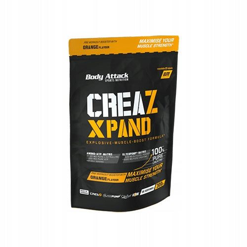 Creatine BODY ATTACK Creaz Xpand 300g Caffeine Citrulline Strength Mass Expiration date at least six months from the date of purchase