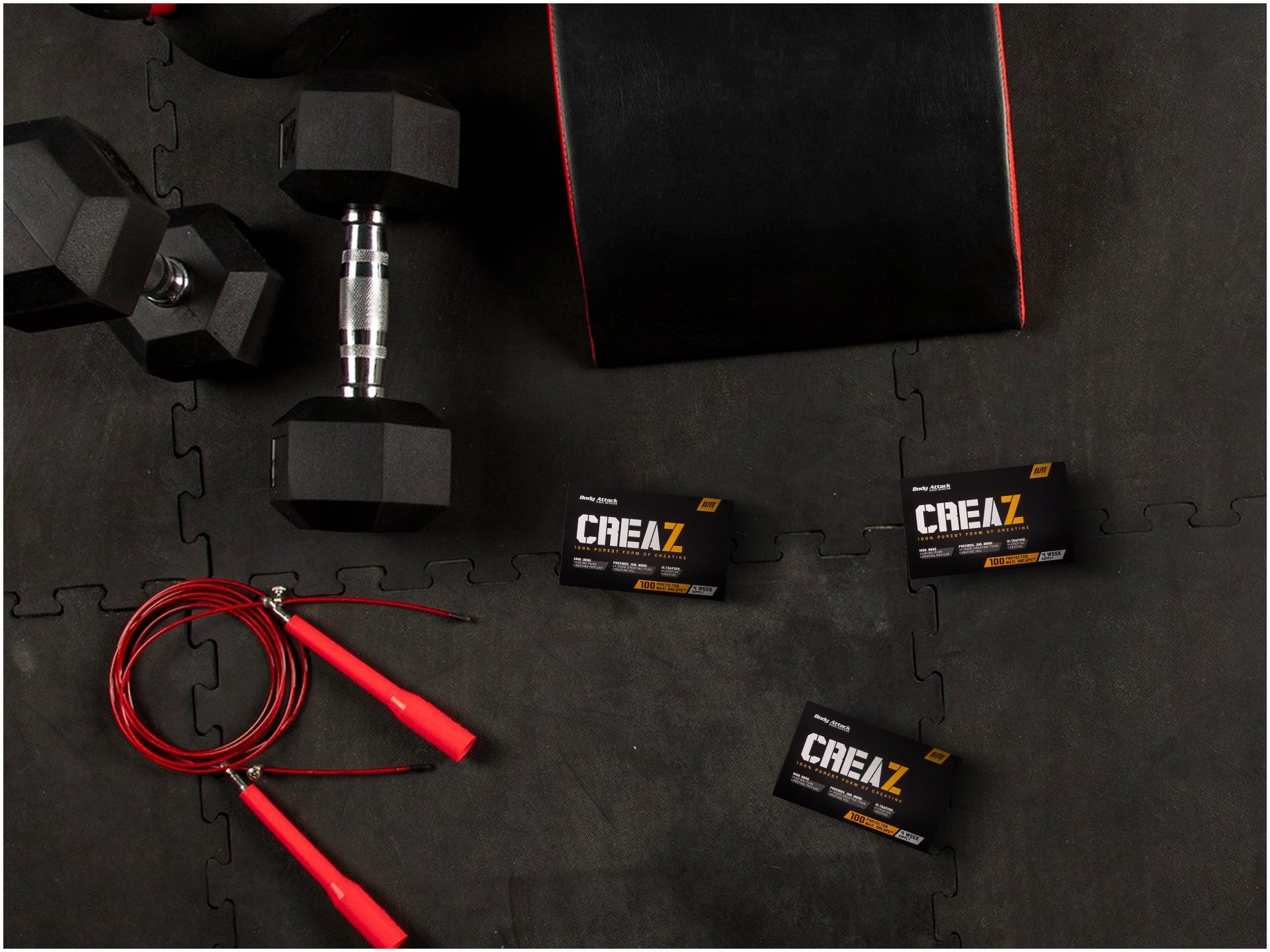 Creatine Capsule BODY ATTACK Creaz 100caps Strength Muscle Mass Packaging status original