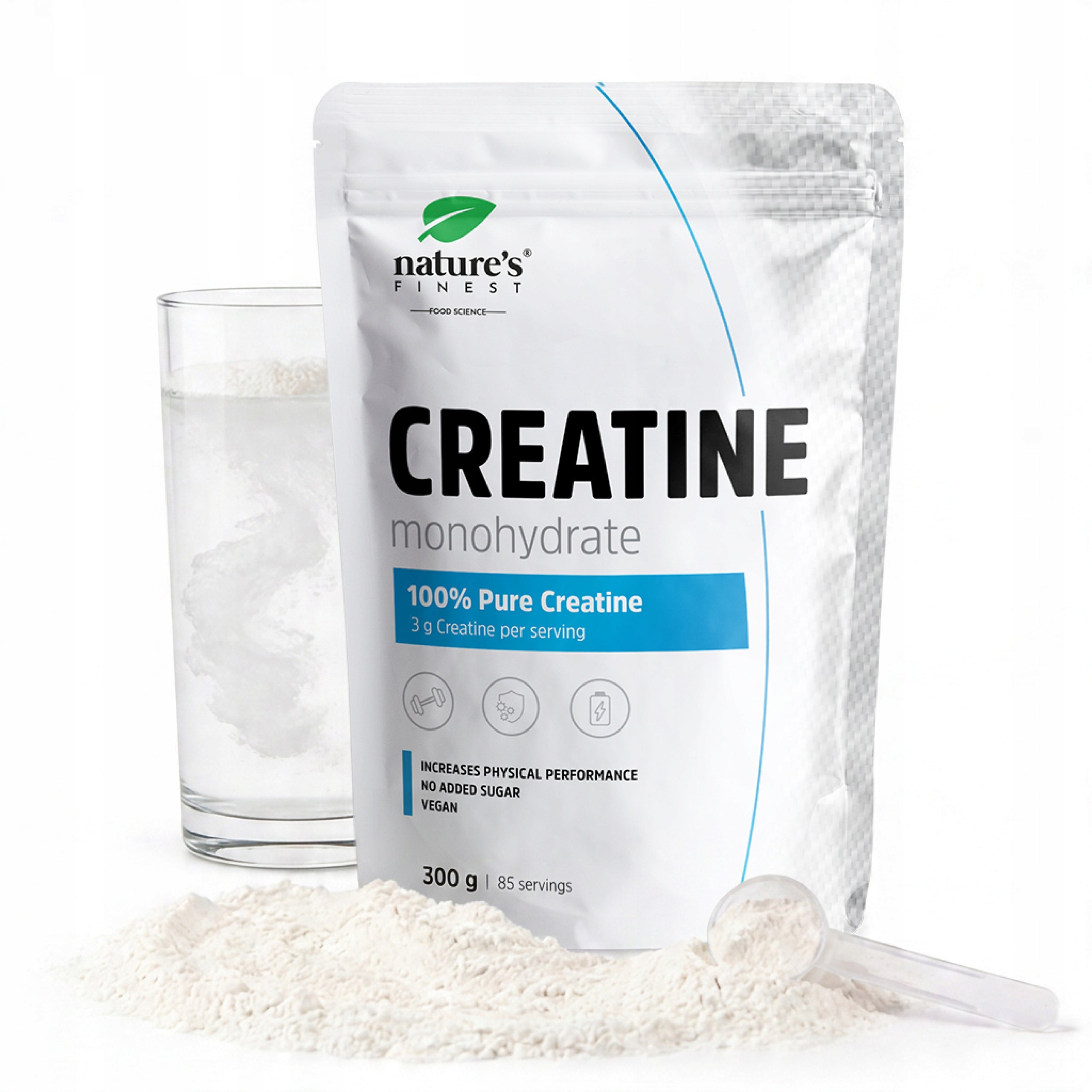 Creatine Monohydrate - 100% Pure - No Flavors - 85 servings - 300g