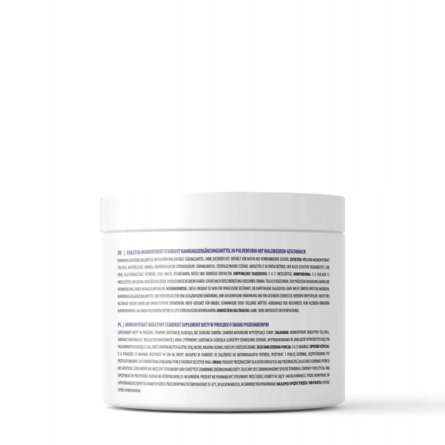 Creatine Monohydrate 250 g Tropical Fruit Muscle Strength Power nutrispace Packaging status original
