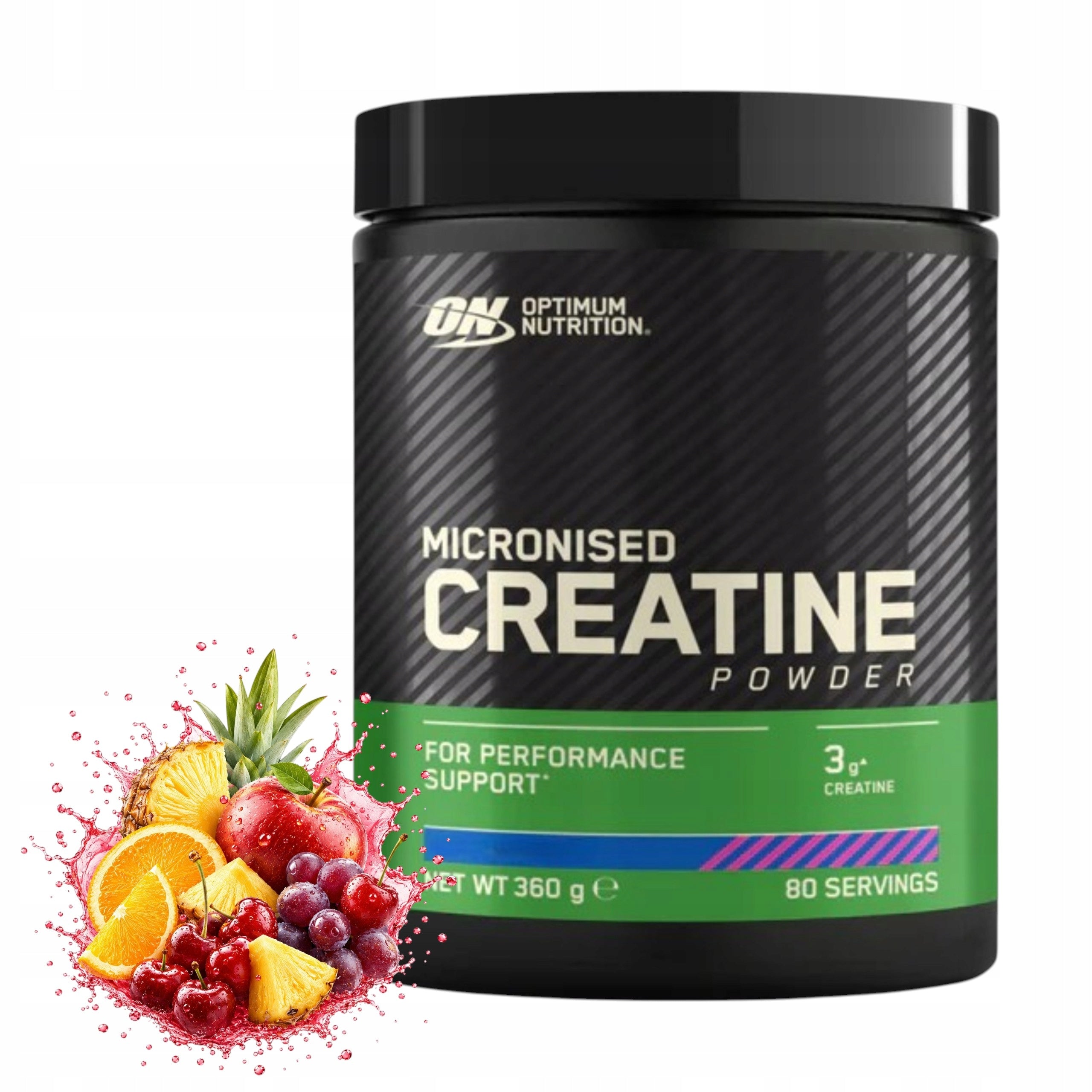 Creatine Monohydrate 360g OPTIMUM NUTRITION Micronized Fruit Punch