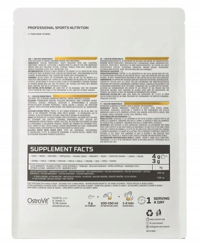 Creatine Monohydrate Ostrovit Mango Supports Muscle Mass Growth 500g Manufacturer code 5902232617634