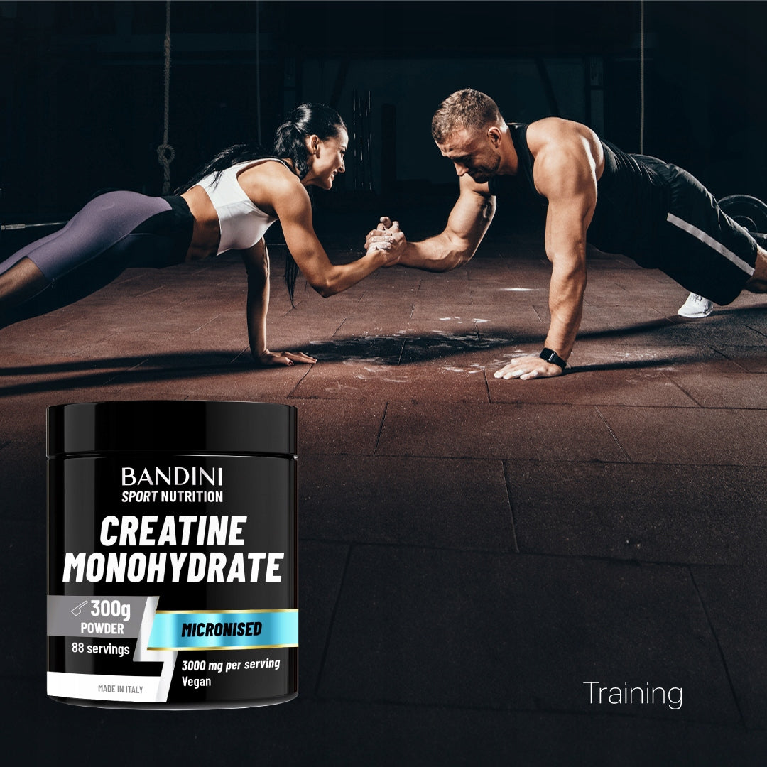 Creatine Monohydrate Powder BANDINI 300 g | Creatin Micronised 100% vegan Manufacturer code V-3104