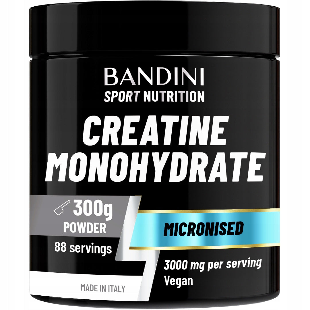 Creatine Monohydrate Powder BANDINI 300 g | Creatin Micronised 100% vegan