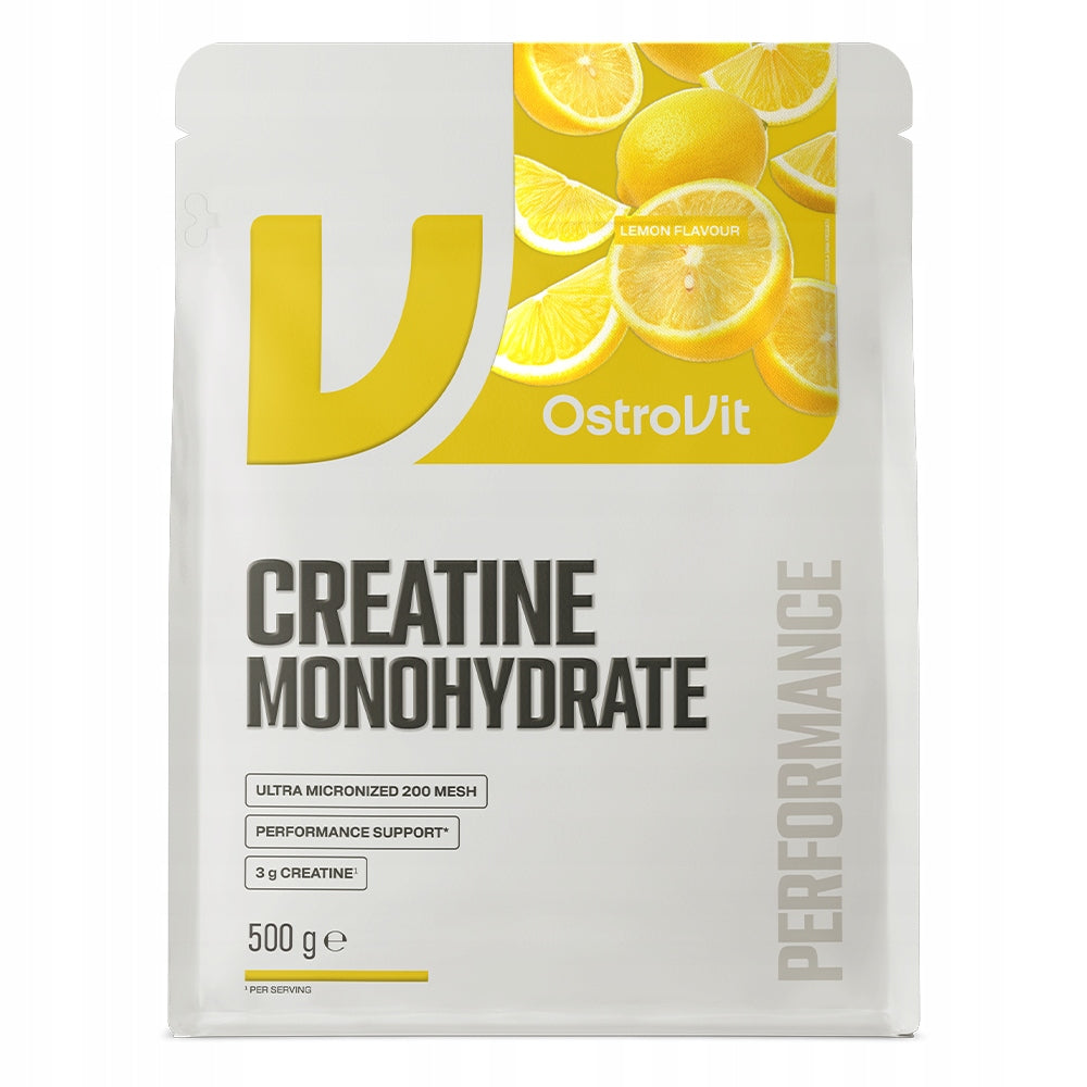 Creatine OstroVit Monohydrate 500g Lemon Expiration date at least 1 year from the date of purchase