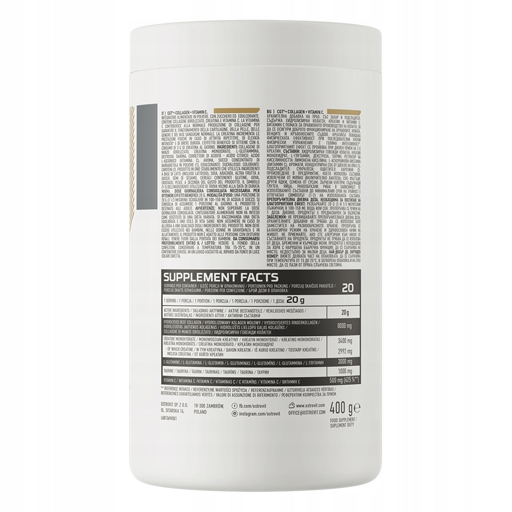 Creatine Peach Powder OstroVit 400 g Brand OstroVit