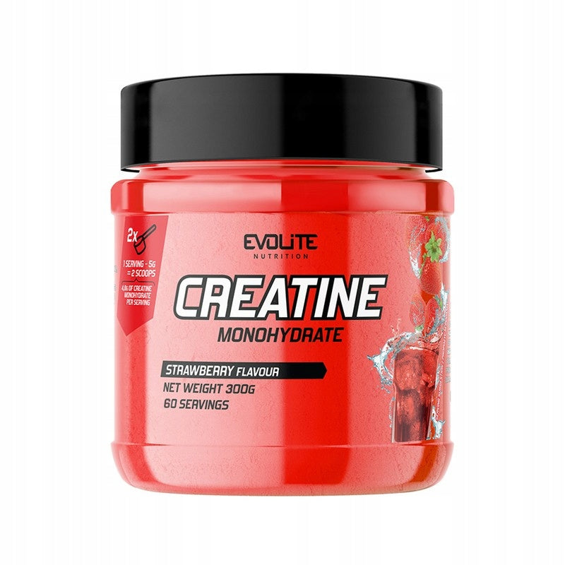 Creatine Strawberry Powder Evolite Nutrition 300 g