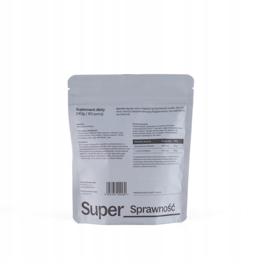 Creatine Super efficiency Expiration date at least 1 year from the date of purchase