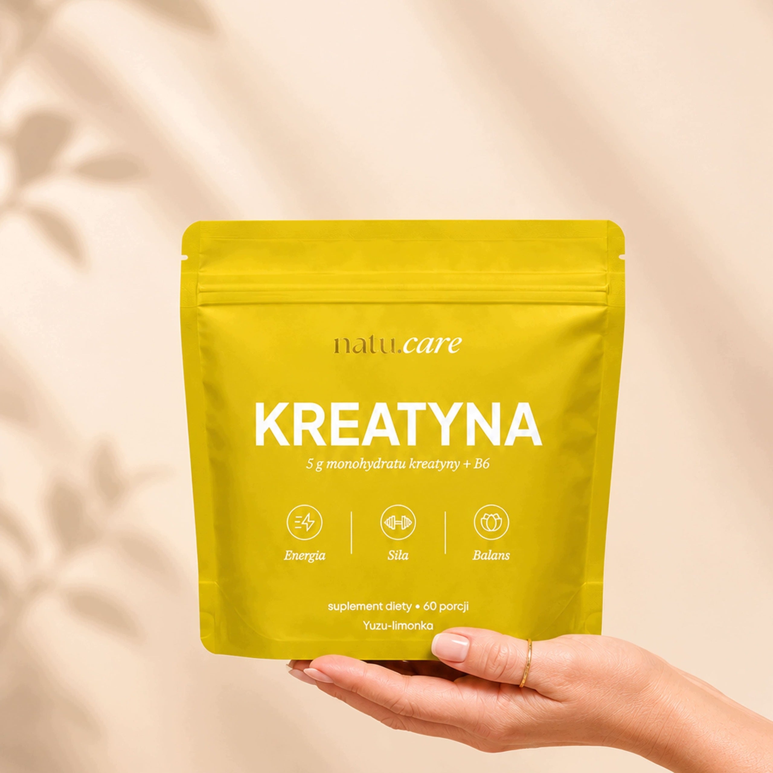 Creatine creatine monohydrate 5000 mg | LIME | VITAMIN B6 Yuzu - 372 g Expiration date at least 1 year from the date of purchase