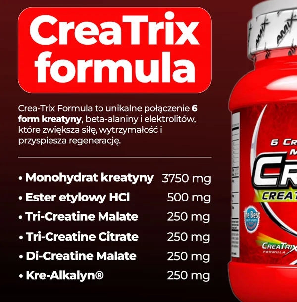 Creatine stack 6 forms malate monohydrate beta alanine ester HCL citrate Expiration date at least 1 year from the date of purchase