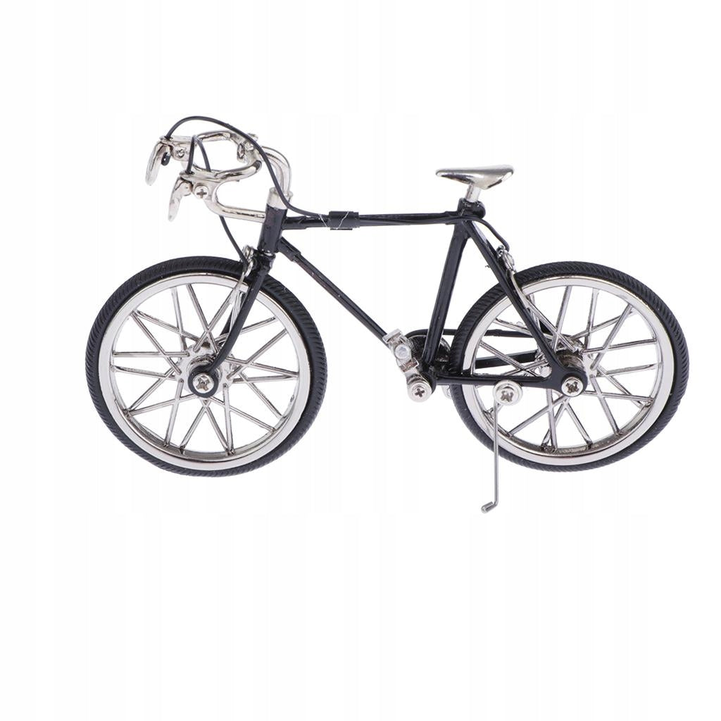 Creative Metal Fixed Gear Model Bicycle Figurine, Home Decor Black Packaging status original