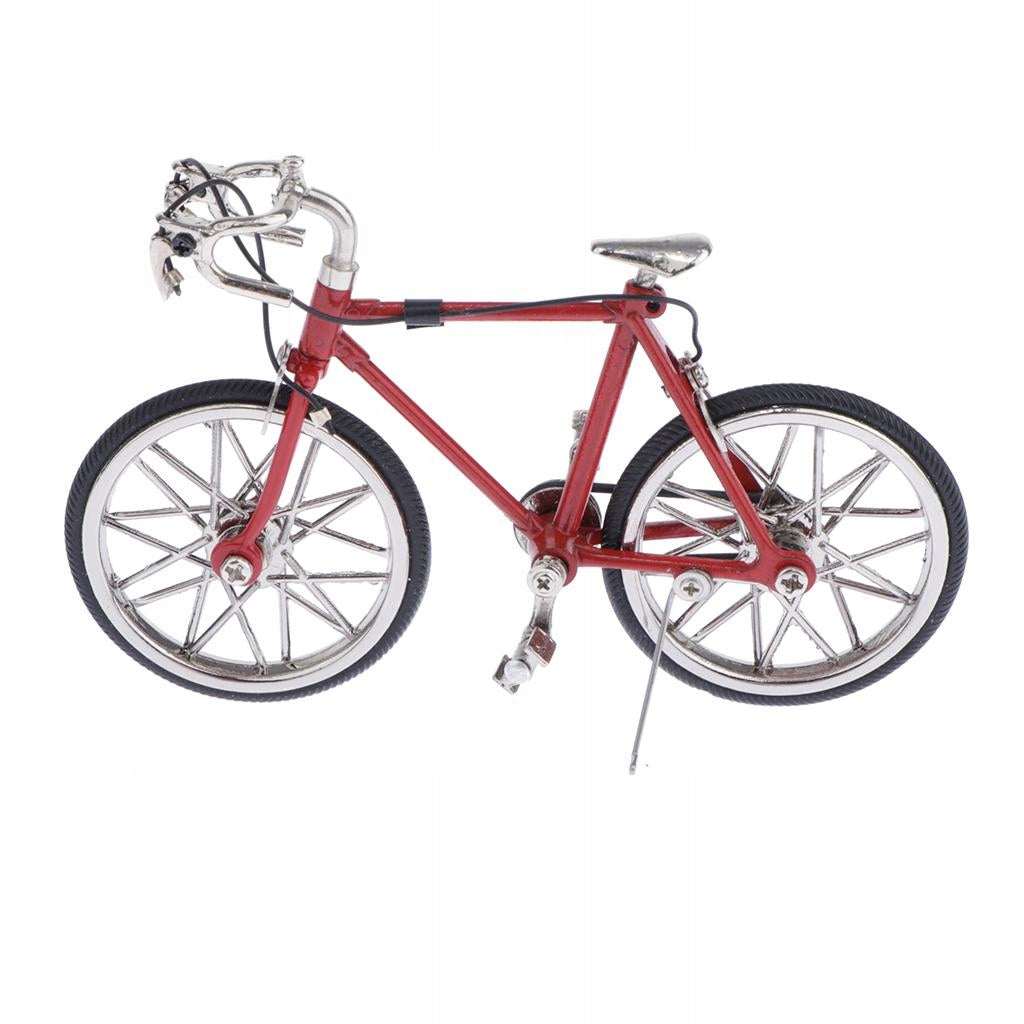 Creative Metal Fixed Gear Model Bicycle Figurine, Home Decor Red Packaging status original