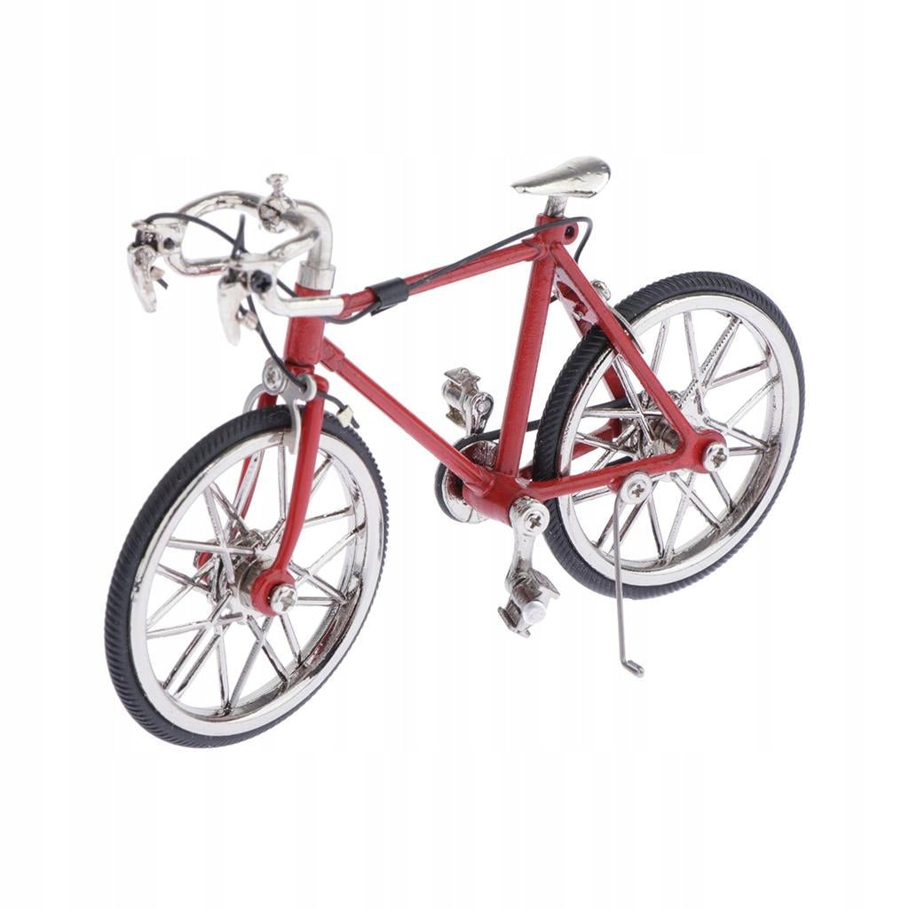 Creative Metal Fixed Gear Model Bicycle Figurine, Home Decor Red