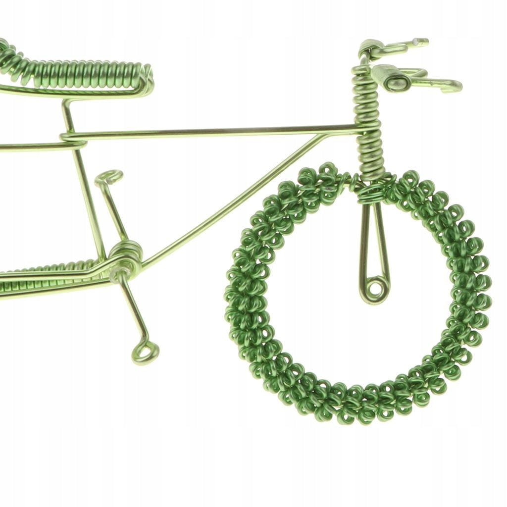 Creative Tandem Bicycle Model Metal Craft Bike Figurine Home Green Brand no brand