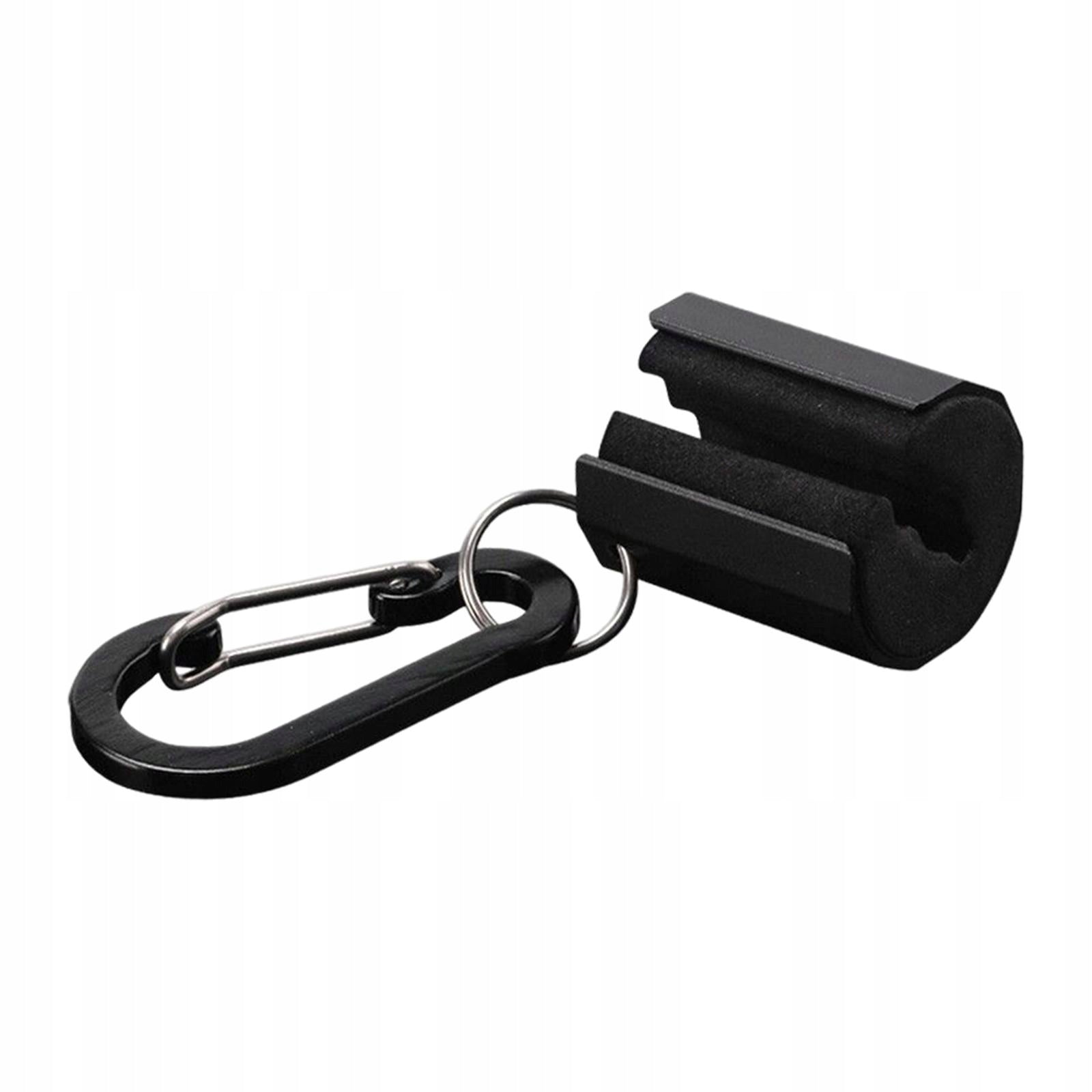 Creek Rod Clip with Keychain Fly Rod Holder Wearable Lightweight Black Model Przenośny organizer do przechowywania sprzętu