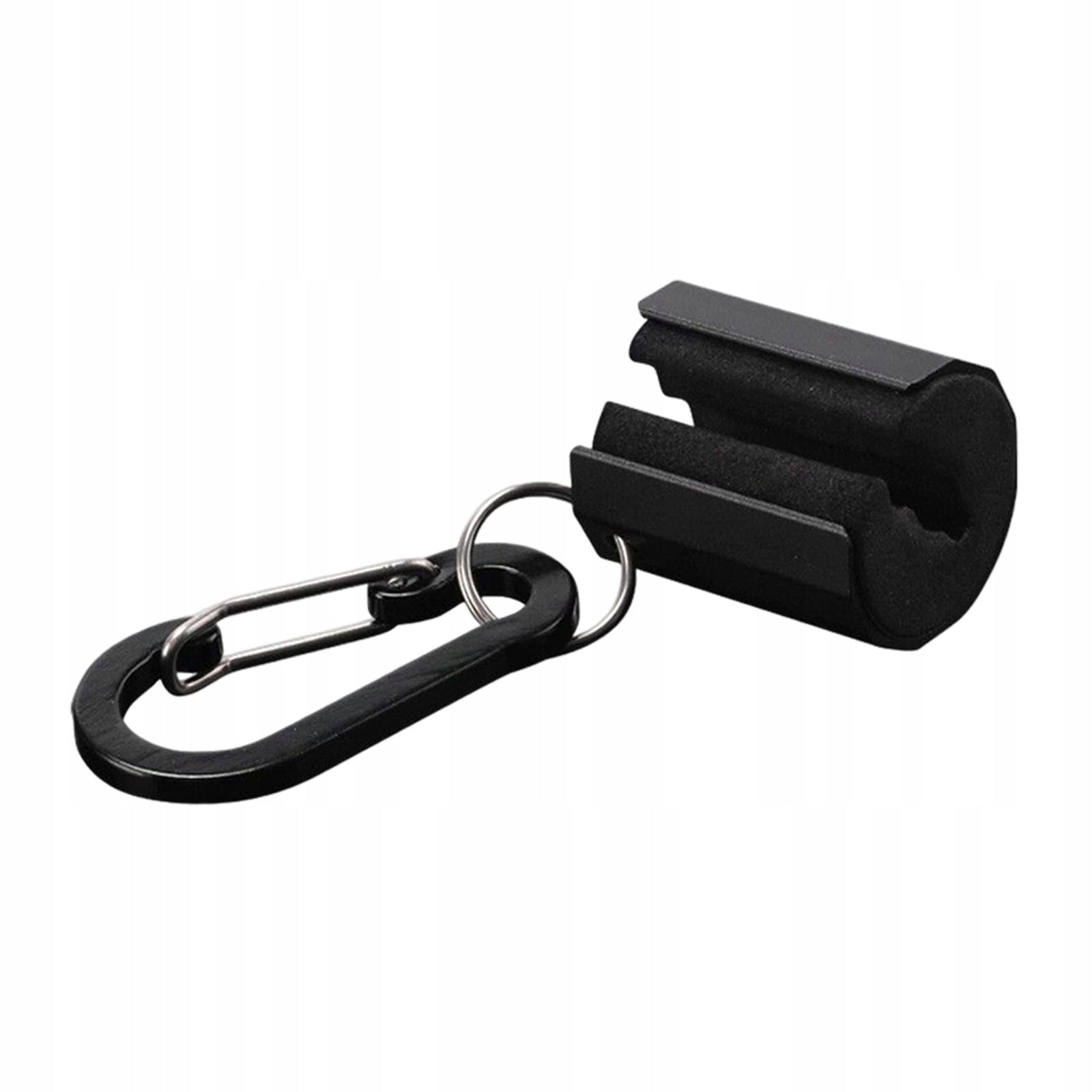 Creek Rod Clip with Keychain Fly Rod Holder Wearable Lightweight Black