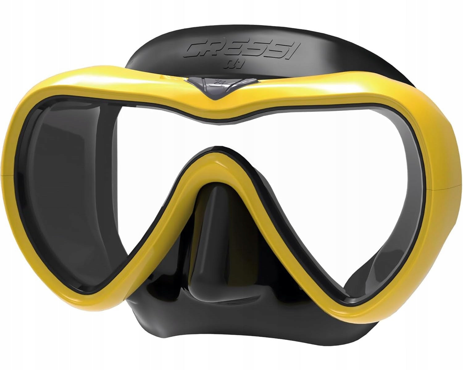 Cressi A1 Diving Mask, Yellow