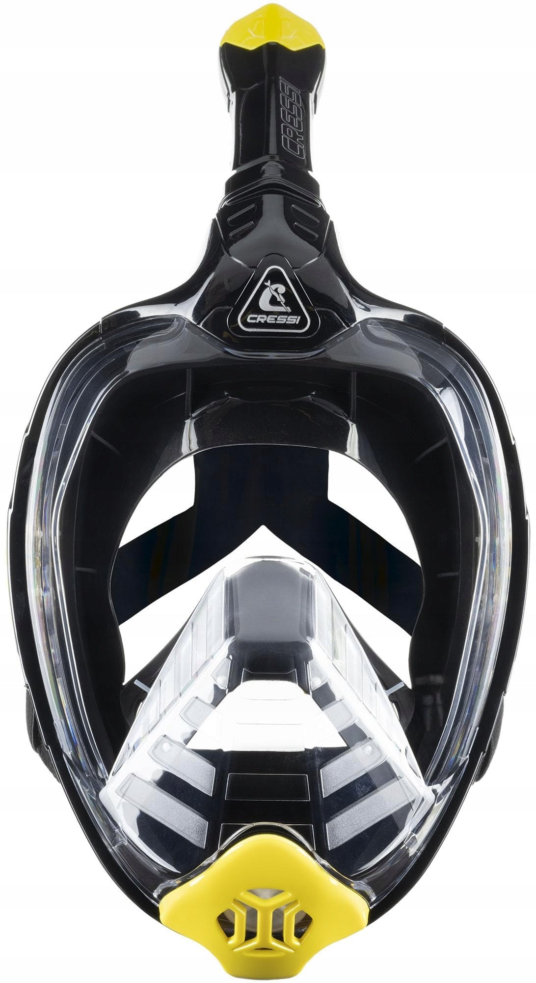 Cressi Bali Full Face Mask S/M Black and Yellow for Snorkeling