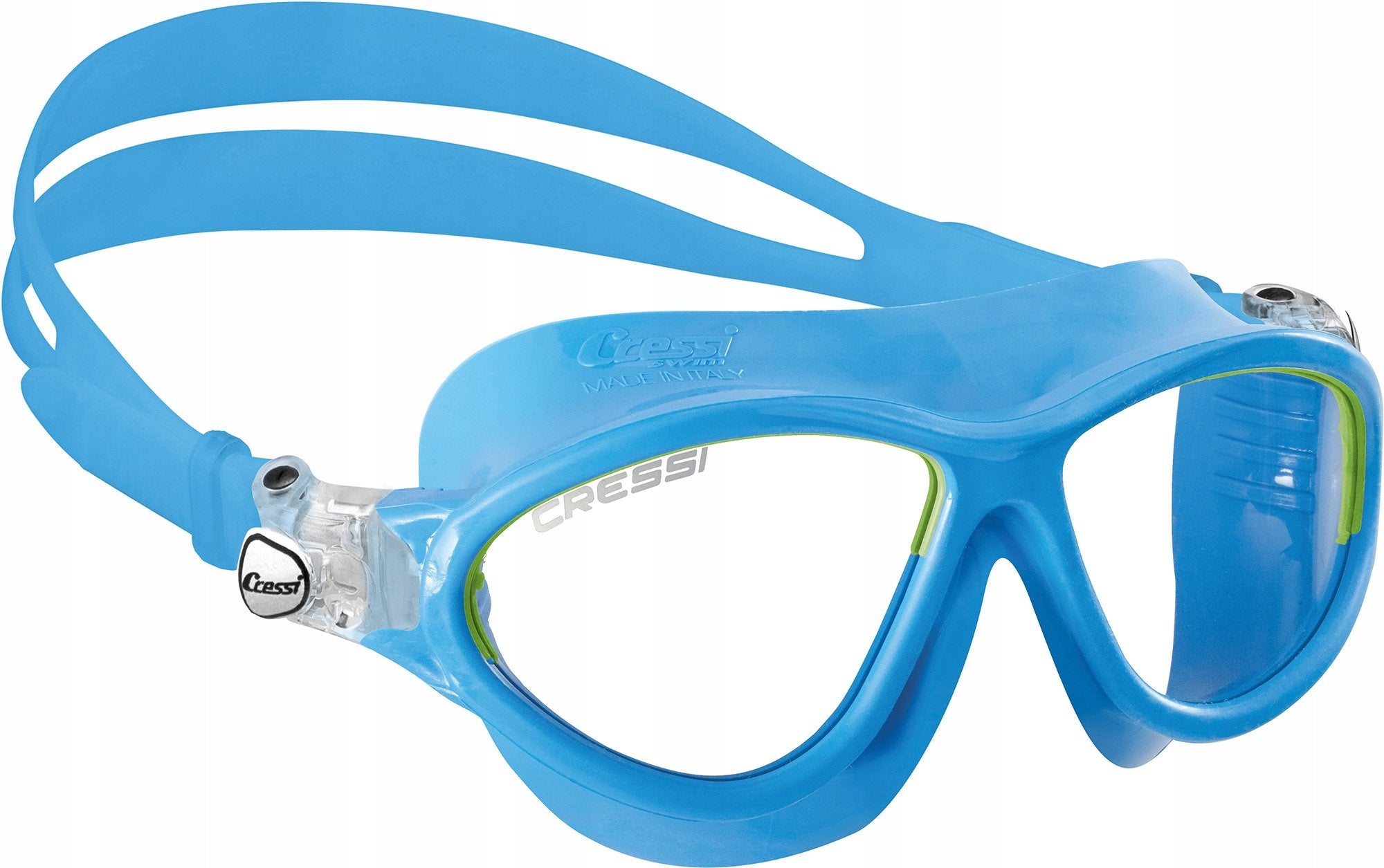 Cressi Moon Junior – swimming and snorkeling mask Azure/Lime Blue