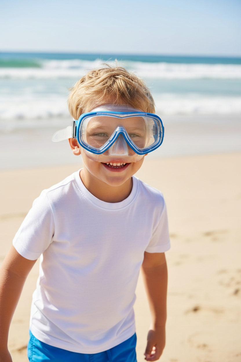 Cressi Piumetta diving mask for children 3-6 years transparent Color blue
