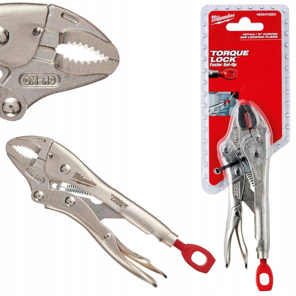 Crimping Pliers Bent 127mm Milwaukee Torque Lock 4932472263