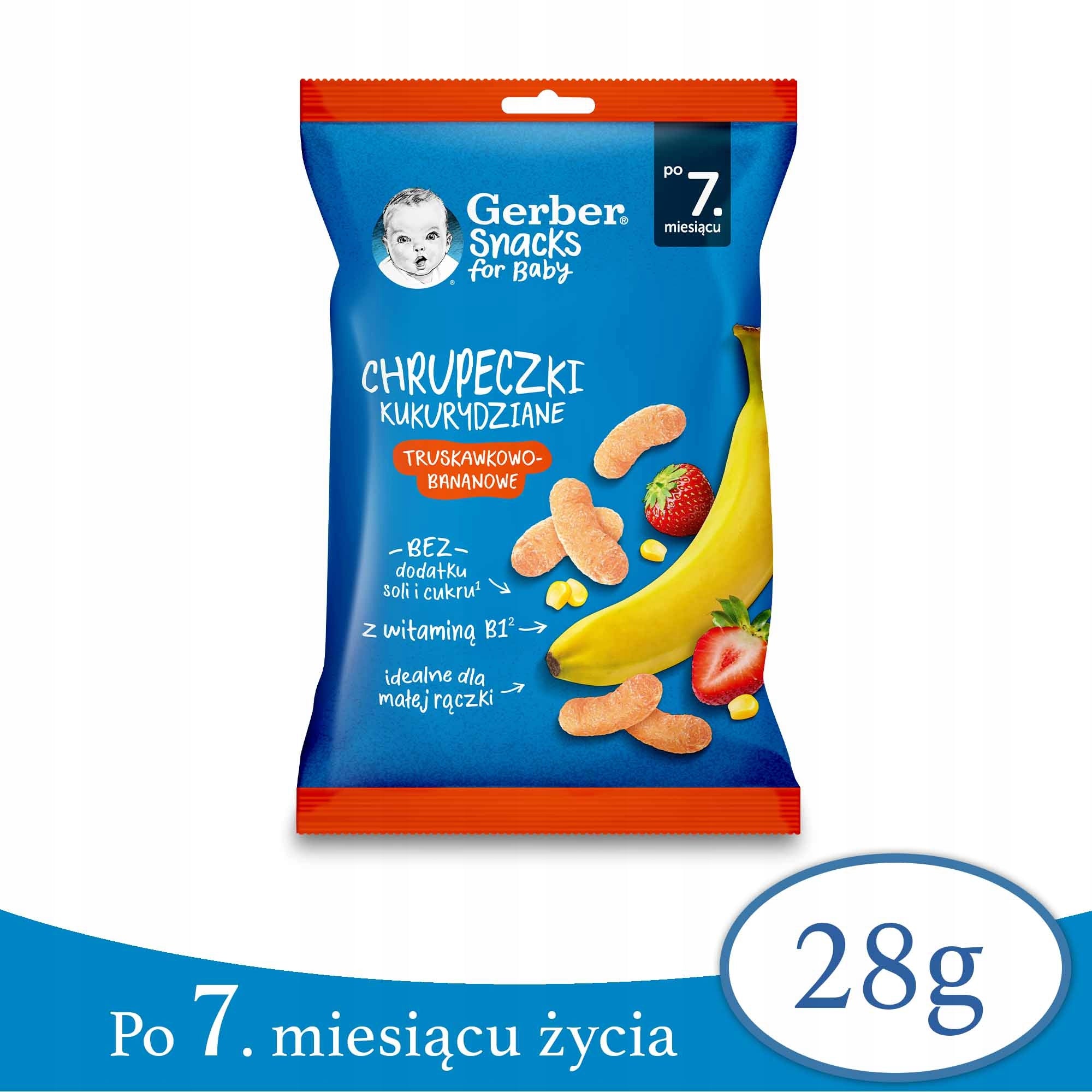 Crisps Gerber corn strawberry-banana after 7 months 28 g Medical device no