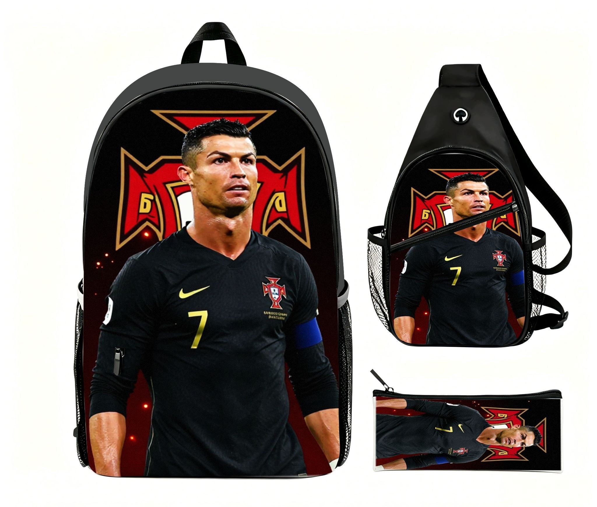 Cristiano Ronaldo Portugal 7 Backpack Set - 3-Piece Track Collection Manufacturer code T097777888