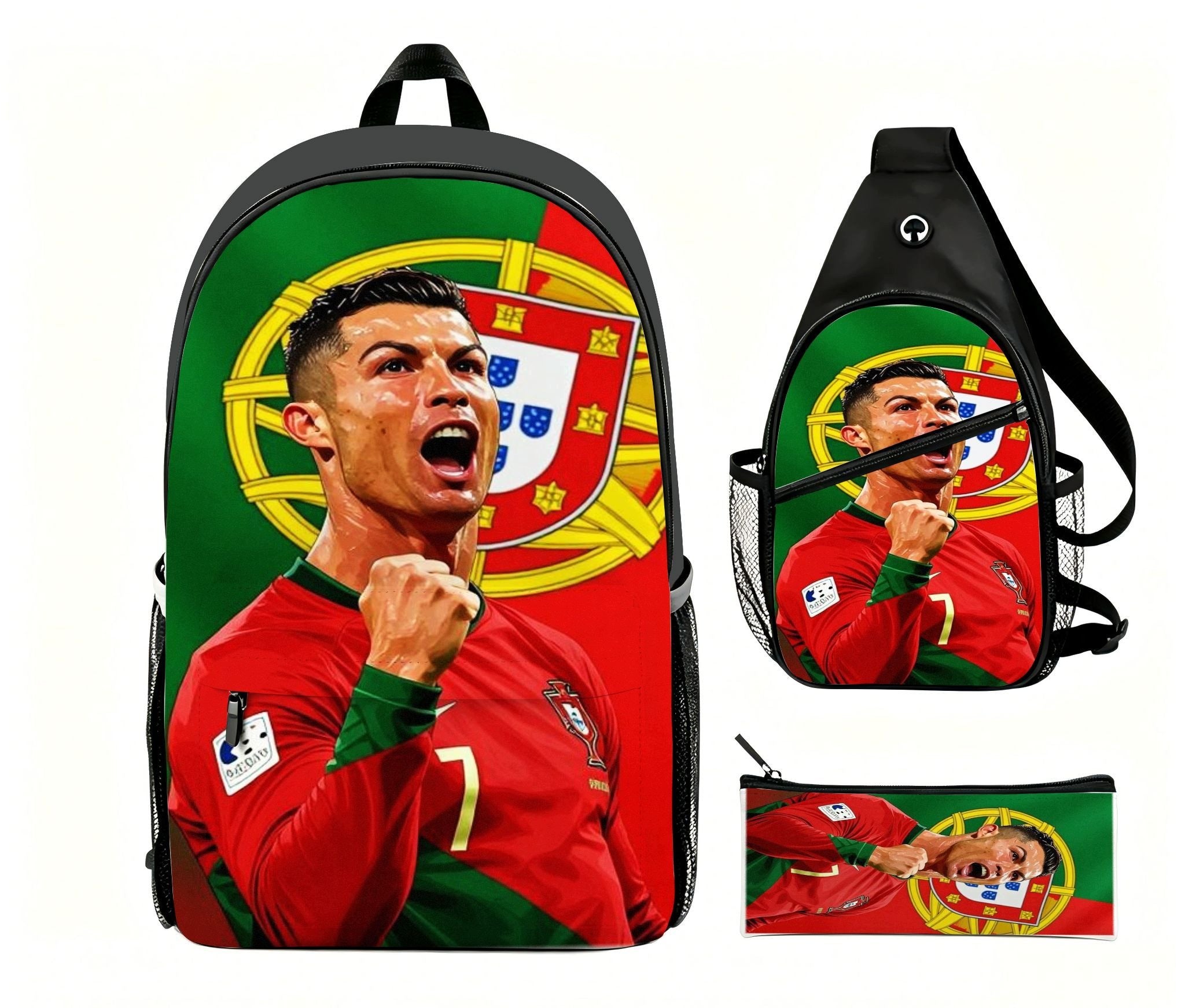 Cristiano Ronaldo Portugal Backpack of Portugal National Team Shoulder Bag