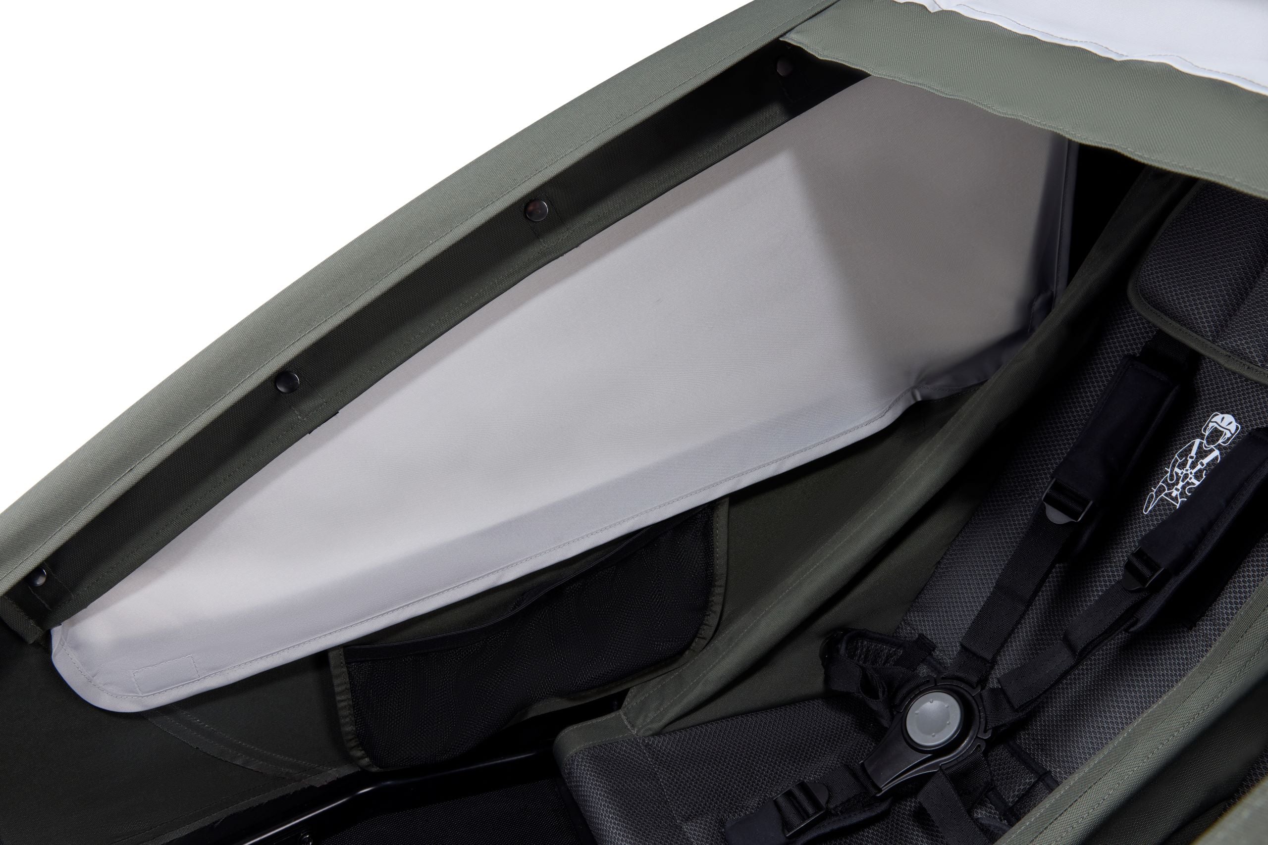 Croozer Ellma 2 - Bicycle trailer with ventilation and covers Maximum load 40 kg