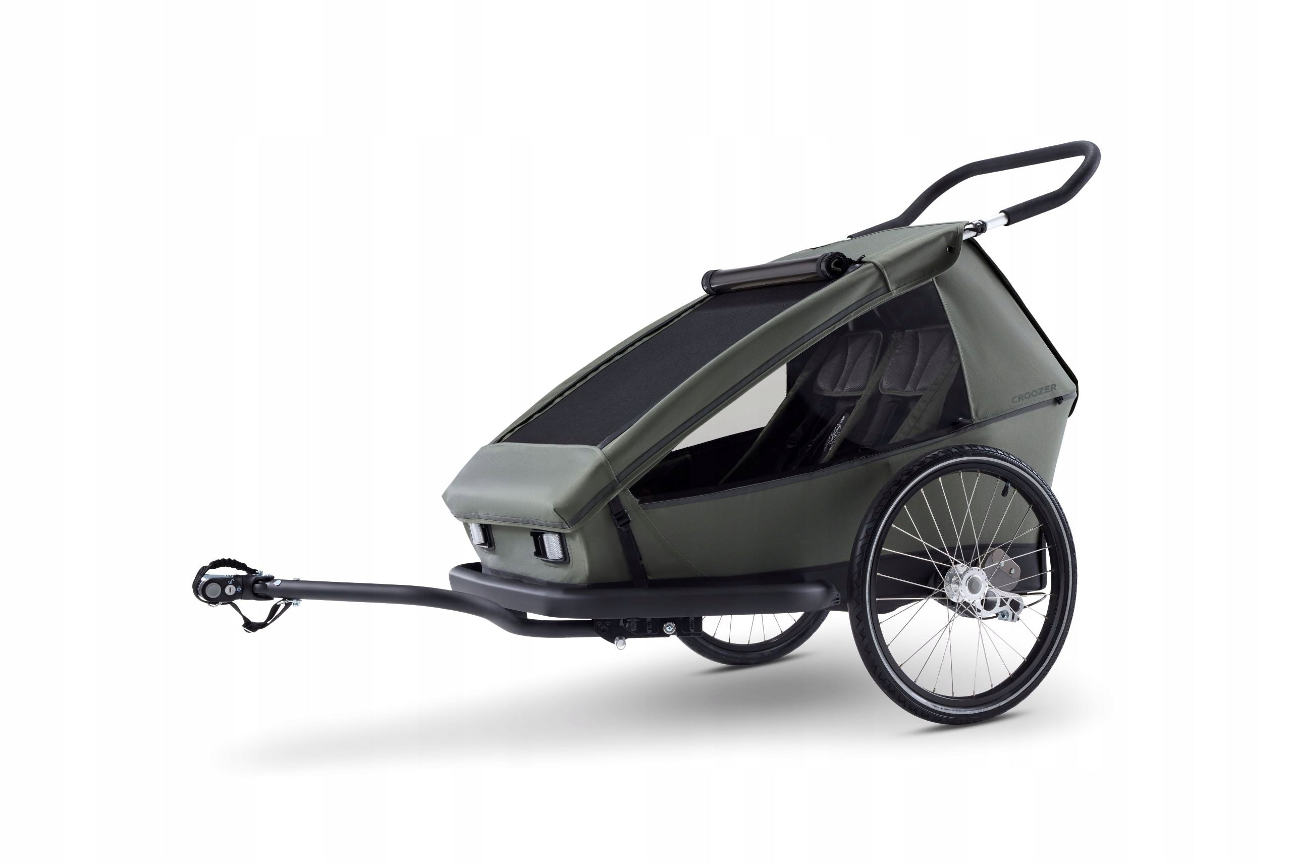 Croozer Ellma 2 - Bicycle trailer with ventilation and covers