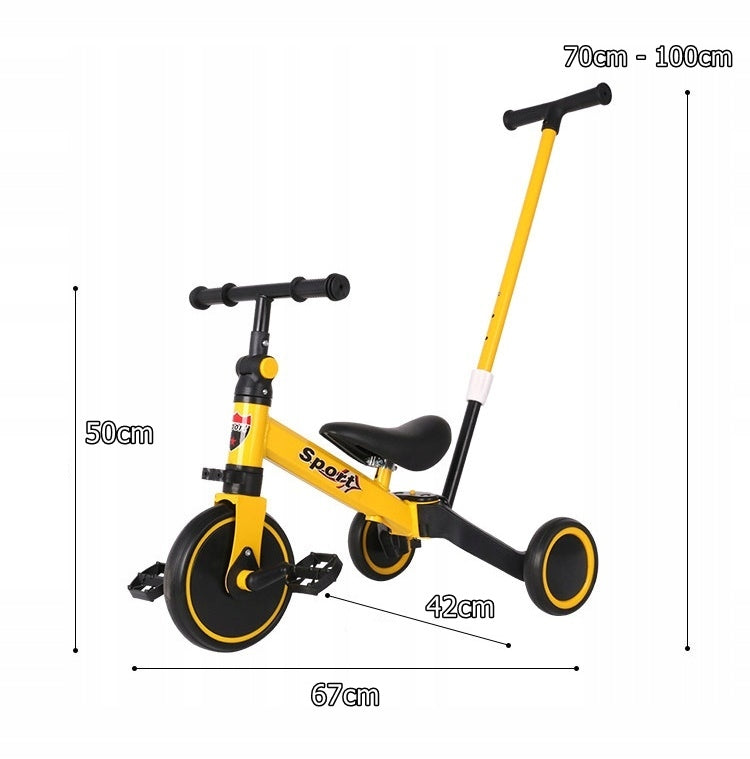 Cross-Country Bike Multifunctional with 4in1 Guide Two/Tricycle Rider Color multicolor