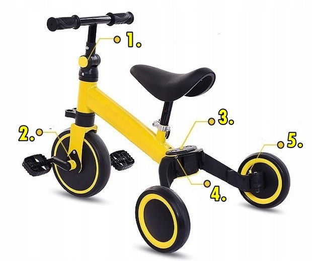 Cross-Country Bike Multifunctional with 4in1 Guide Two/Tricycle Rider Model Wielofunkcyjny 4w1 z prowadnikiem