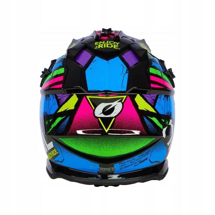 Cross Enduro Helmet O'Neal 2SRS Glitch V.23 Multi M 57-58 cm Colourful Size L
