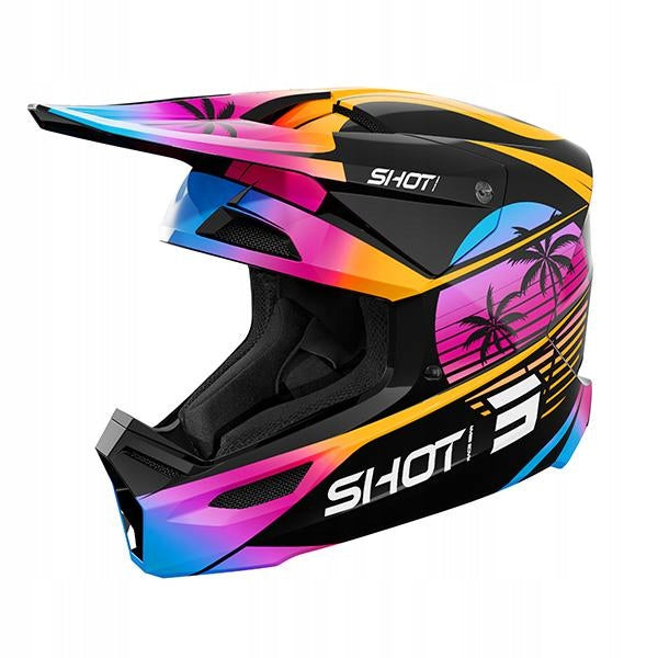 Cross Enduro Motorcycle Helmet Shot Furious Kid Miami Orange YM