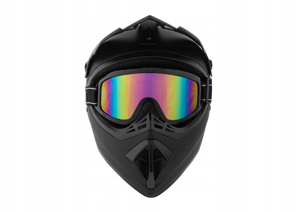 Cross Helmet Black L Goggles for Enduro Quad ATV Bike BMX MTB Scooter Manufacturer's catalog number MCGKZ50048