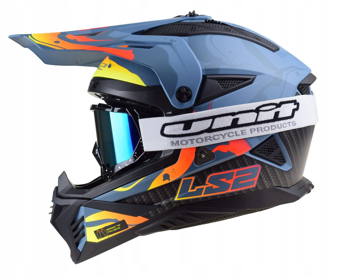Cross Helmet LS2 MX708 Fast II Wash Matt Dark Grey Enduro + GOGGLES r.M Manufacturer's catalog number AK4670822664
