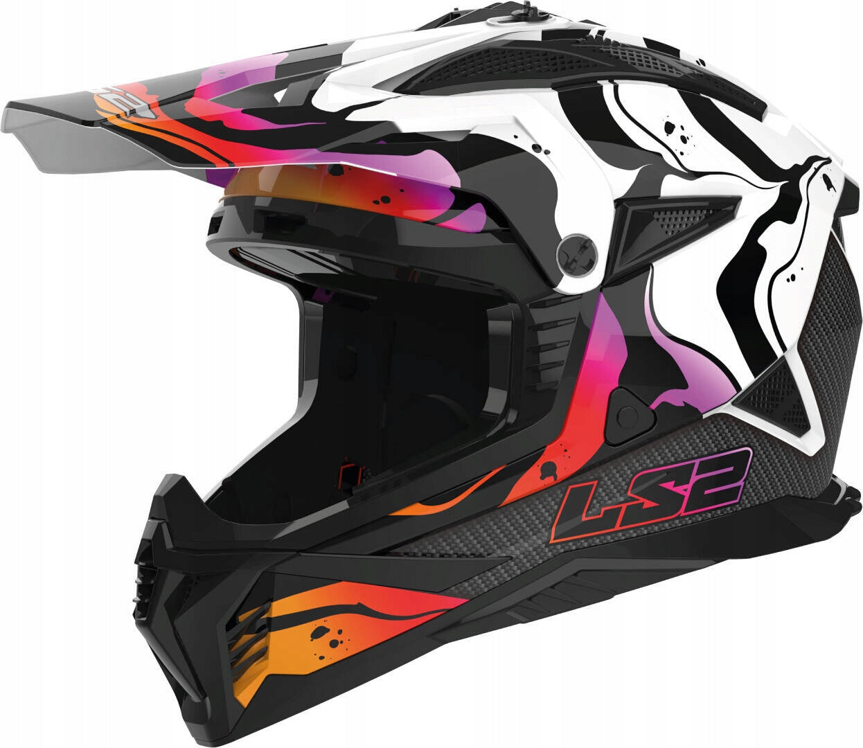 Cross Helmet LS2 MX708 Fast II Wash White ECE 22.06 homologation