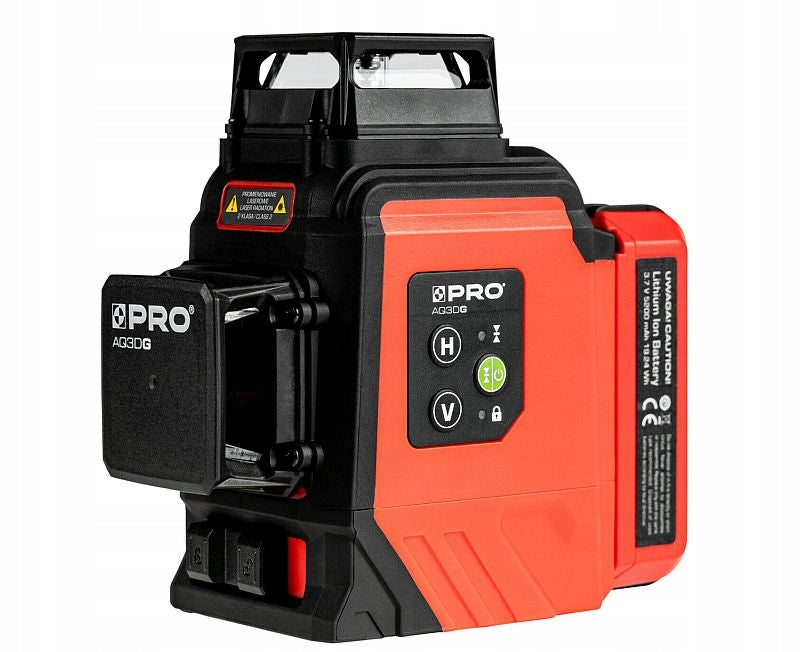 Cross laser 3x360 PRO AQ3DG 30m set plus green beam PRO L1207 Brand Pro