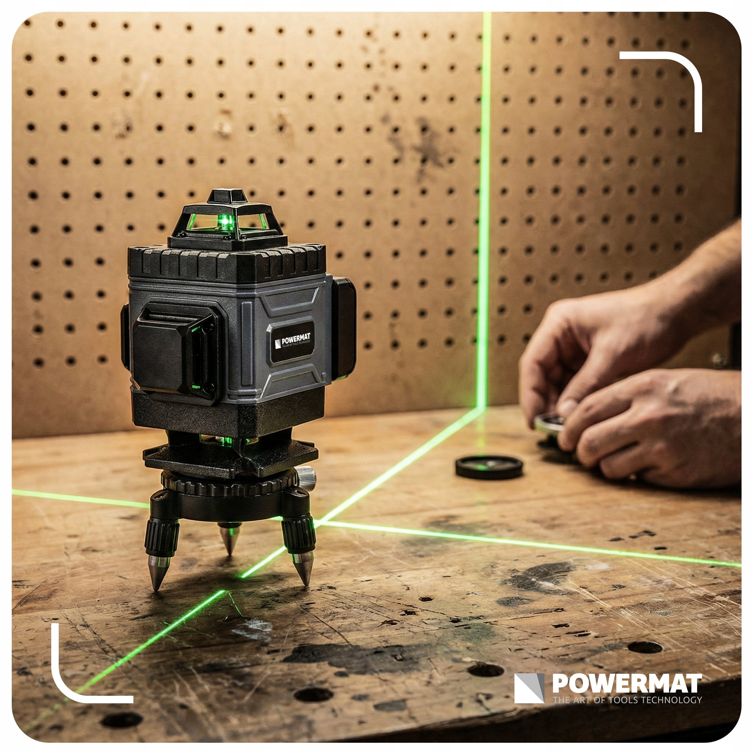 Cross laser Powermat PM-PLK-4DM1 40 m Brand Powermat