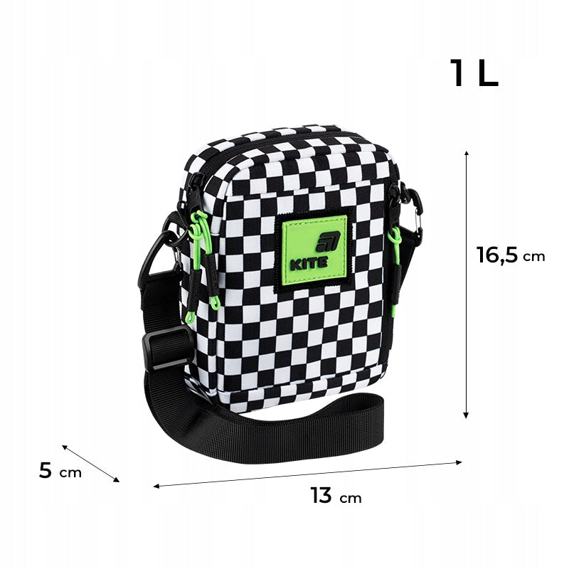 Crossbody checkered shoulder bag for children Kite Manufacturer code K26-2520-2