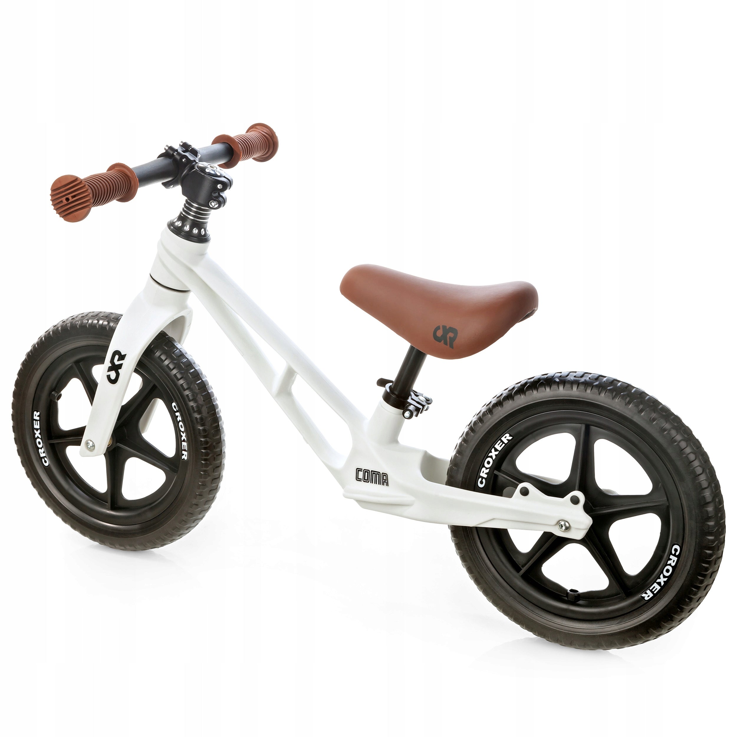 Croxer Coma White/Brown Balance Bike Color white brown