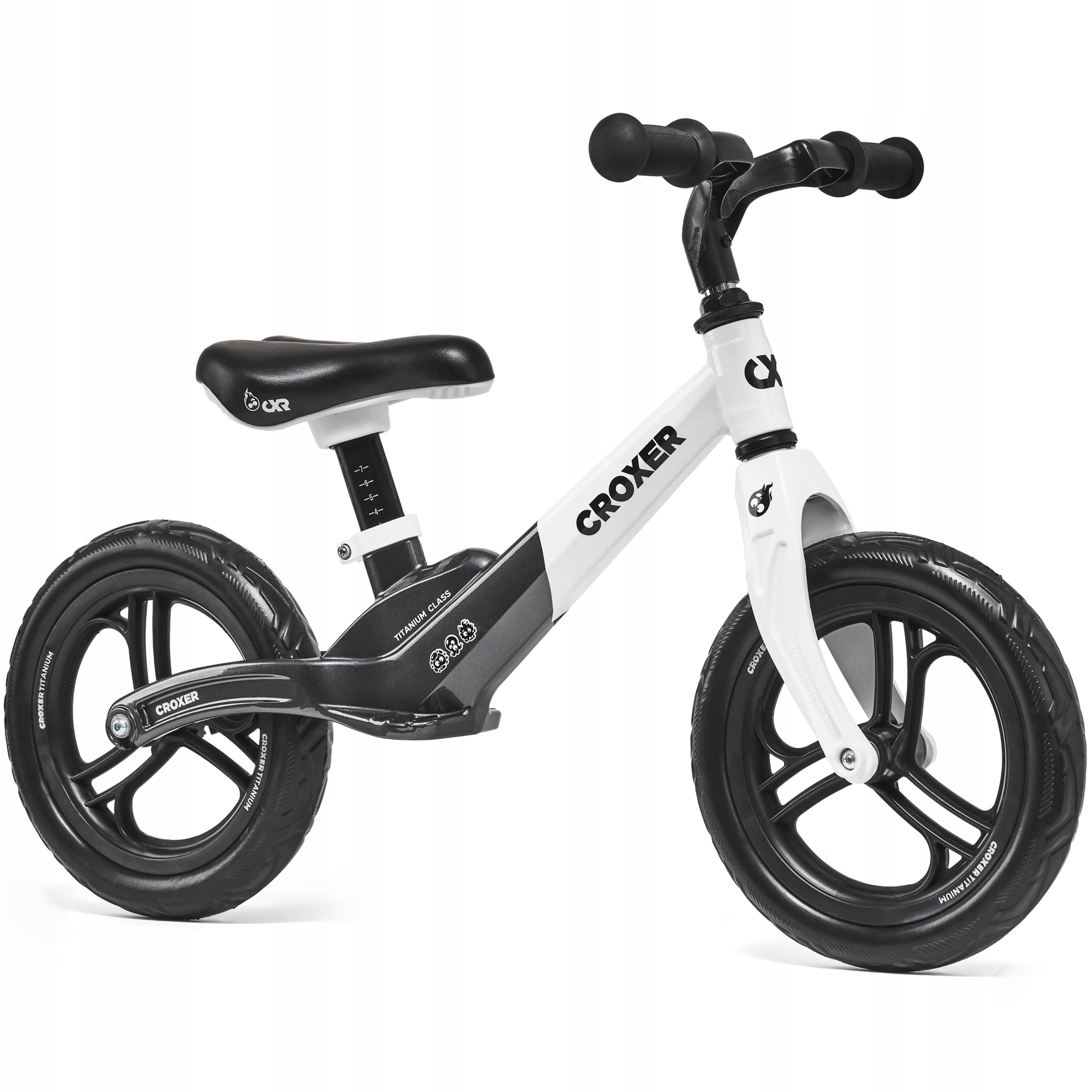 Croxer Titanium Pro Black/White Balance Bike