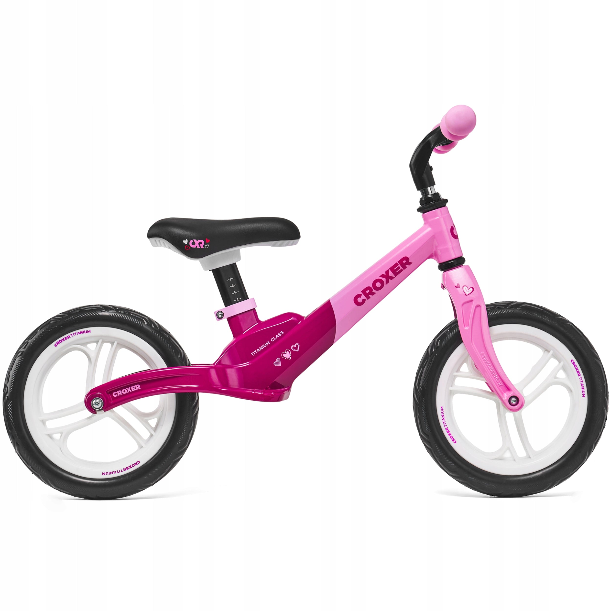 Croxer Titanium Pro Pink Balance Bike Brand Croxer