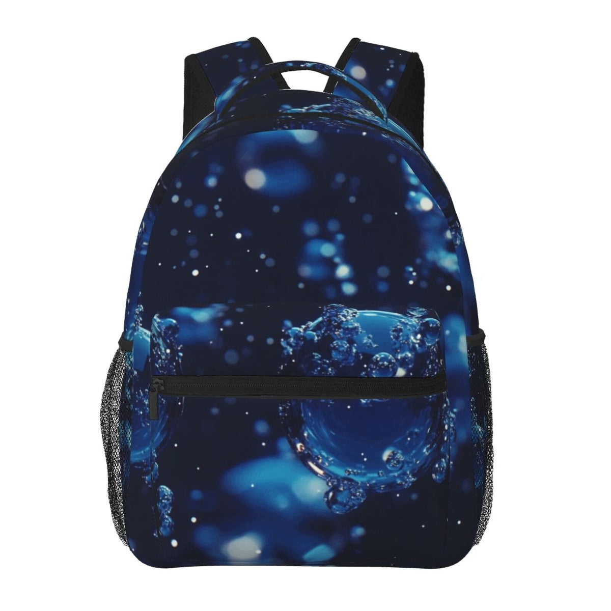 Crystal Water Ball Print Backpack with Waist Protection